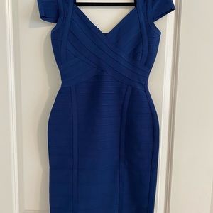bodycon blue dress